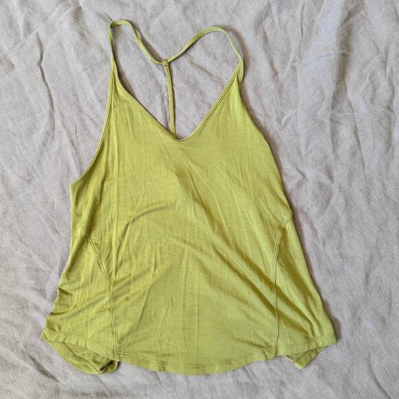 Lululemon Modal-Silk Yoga Tank Top Bronze Green Size 2 - Picture 4 of 5
